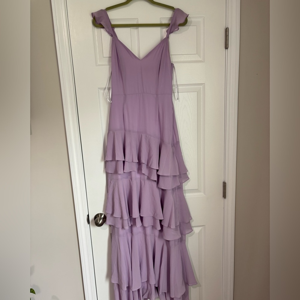 Lulu's Lilac Tiered Tiered Dress
